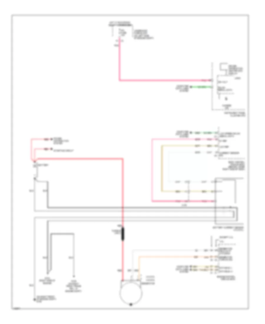 6.0L VIN B, Charging Wiring Diagram for GMC Savana 2500 2014