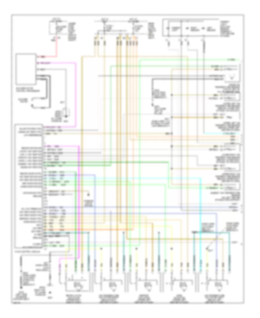 Электросхема кондиционера (1 из 2) для GMC Envoy 2002