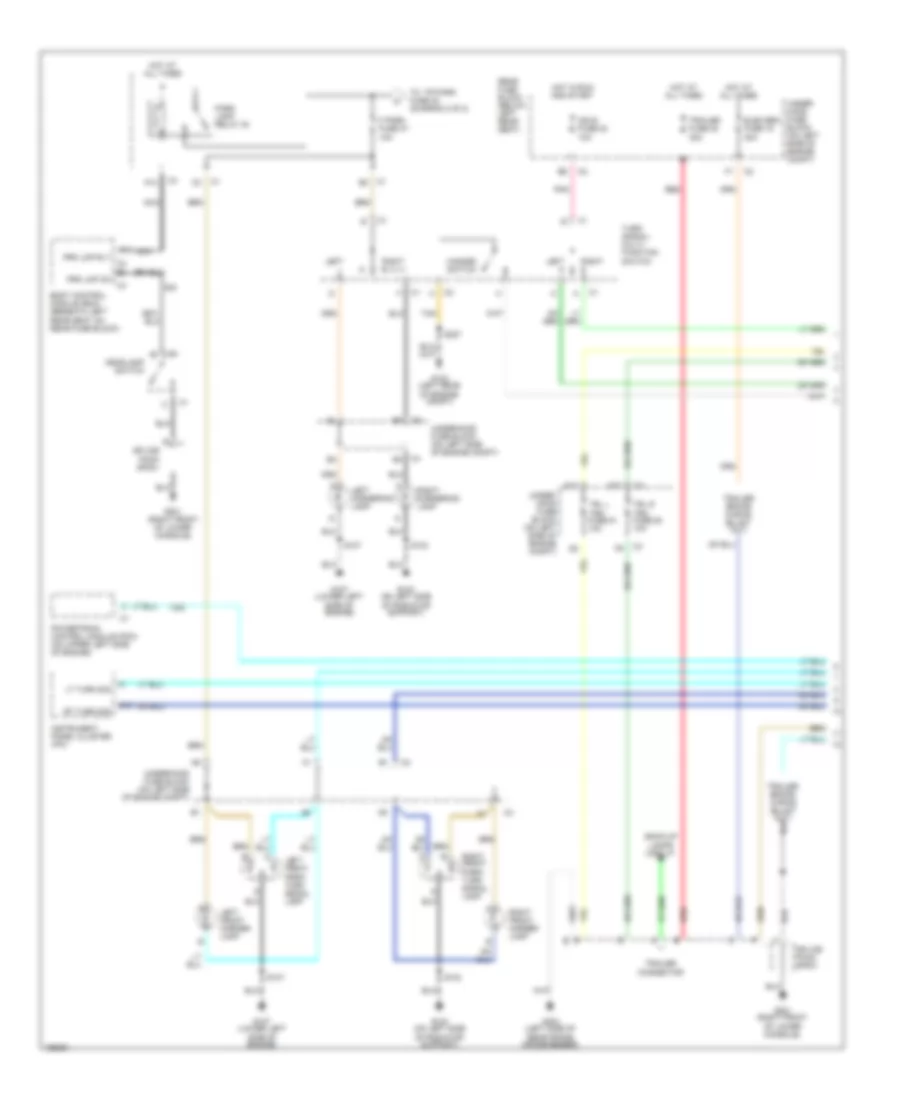Exterior Lamps Wiring Diagram (1 of 2) for GMC Envoy 2002