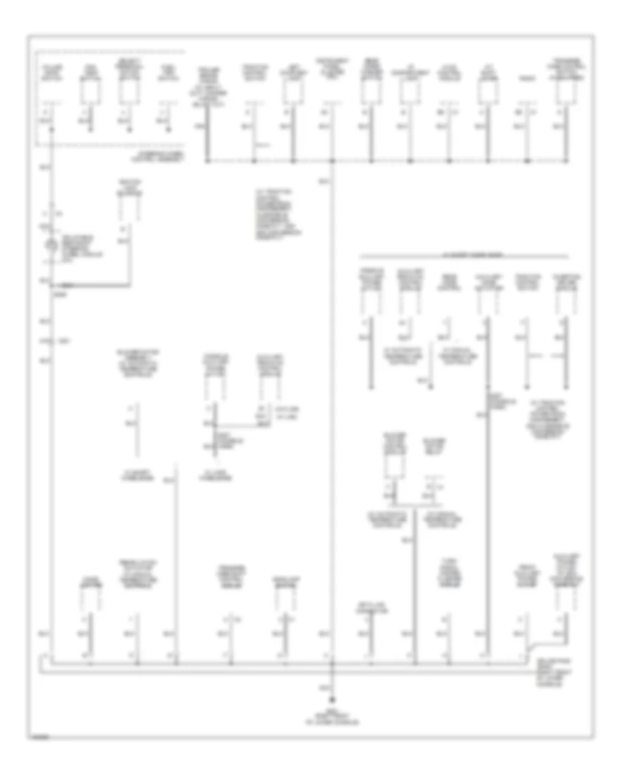Ground Distribution Wiring Diagram (3 of 4) for GMC Envoy 2002