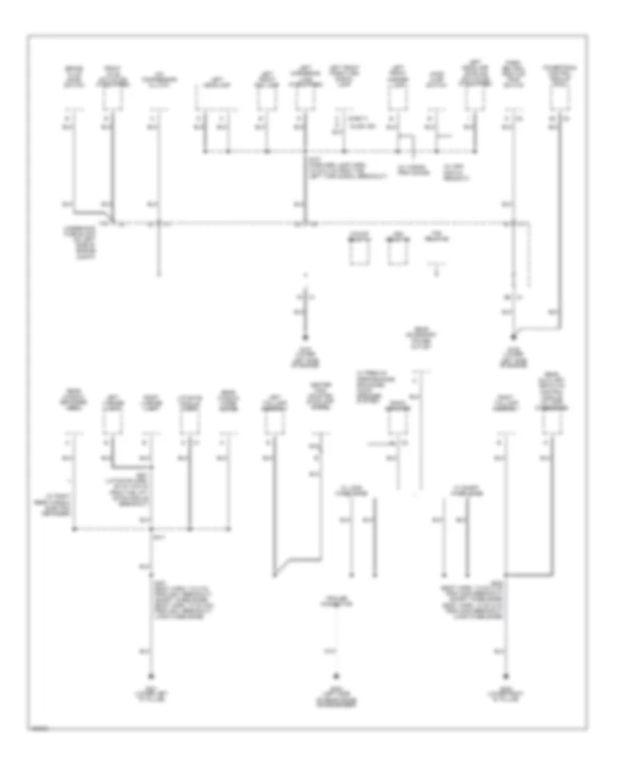 Ground Distribution Wiring Diagram 4 of 4 for GMC Envoy 2002