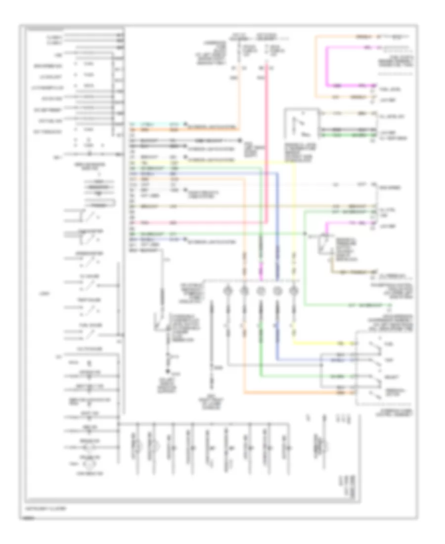 Instrument Cluster Wiring Diagram for GMC Envoy 2002