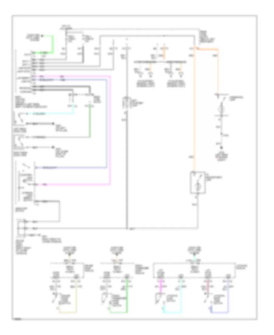Courtesy Lamps Wiring Diagram 1 of 2 for GMC Envoy 2002