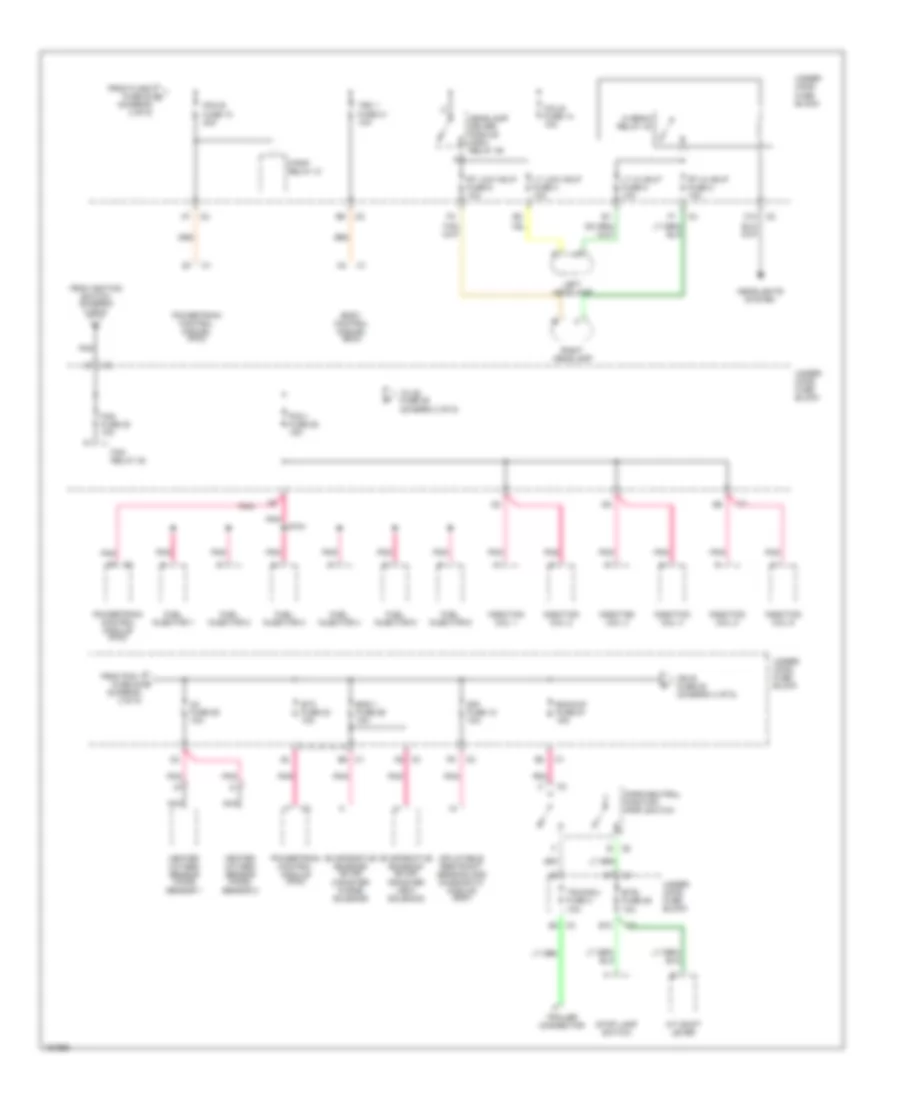 Power Distribution Wiring Diagram 3 of 5 for GMC Envoy 2002