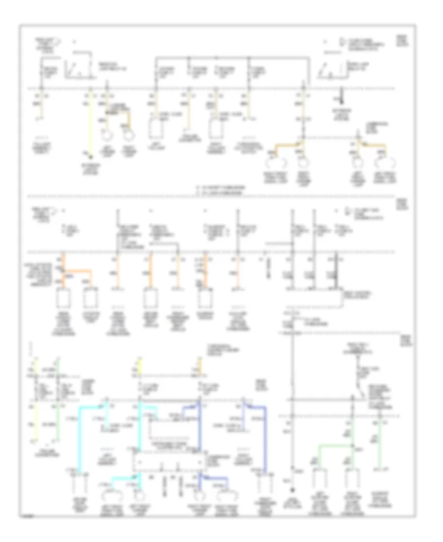 Power Distribution Wiring Diagram 5 of 5 for GMC Envoy 2002