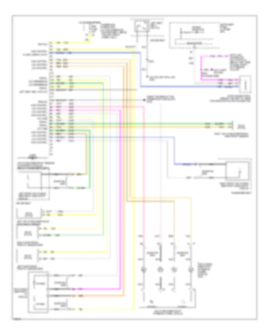 Supplemental Restraint Wiring Diagram for GMC Envoy 2002