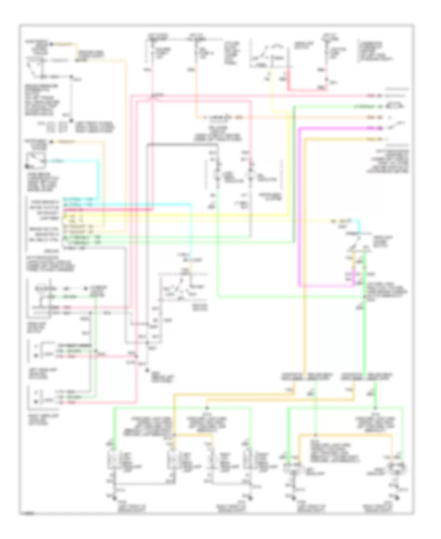 Headlight Wiring Diagram for GMC Savana G1999 3500
