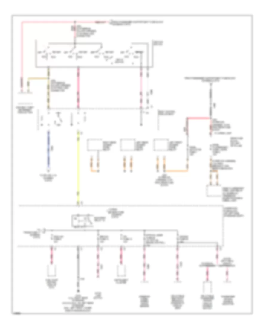 Power Distribution Wiring Diagram (3 of 5) for GMC Savana 3500 2014