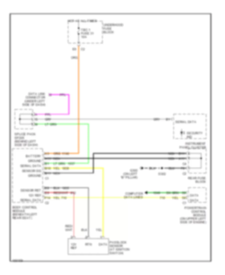 Pass Key Wiring Diagram for GMC Envoy XL 2002