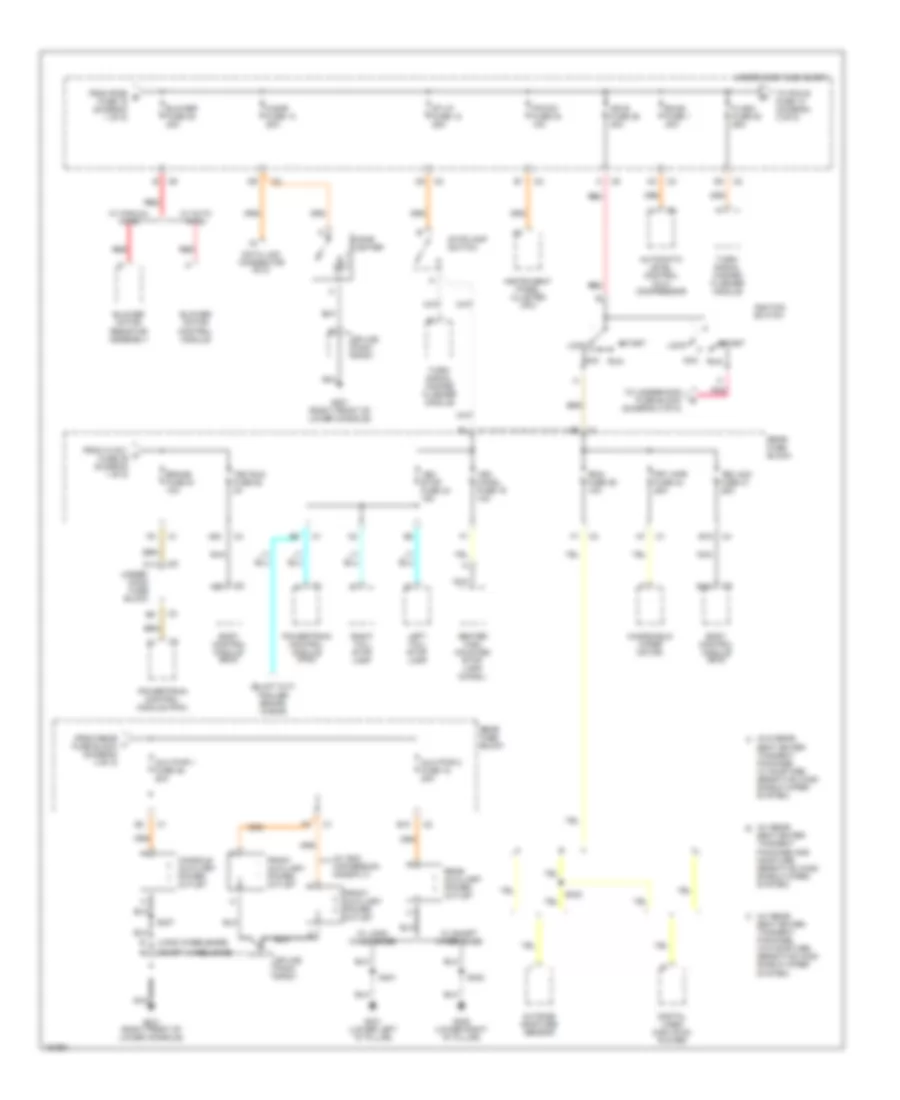 Power Distribution Wiring Diagram 2 of 5 for GMC Envoy XL 2002