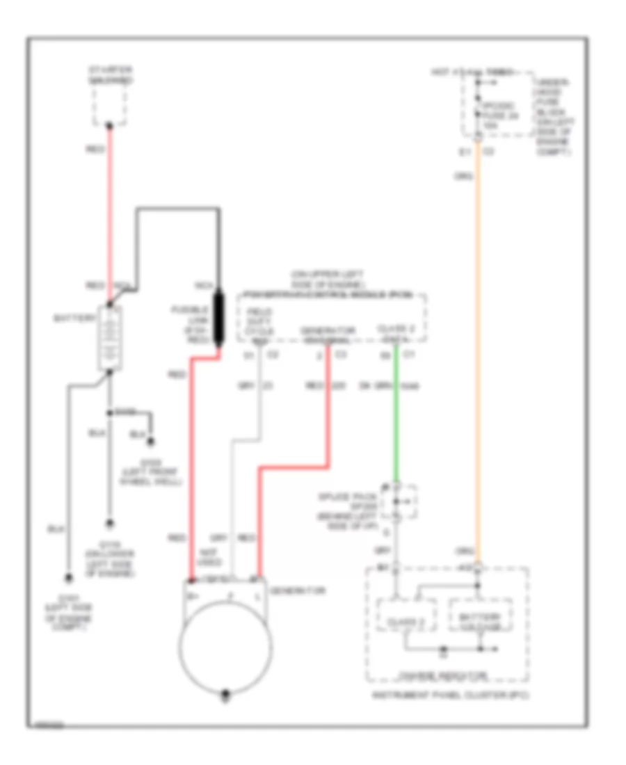 Charging Wiring Diagram for GMC Envoy XL 2002