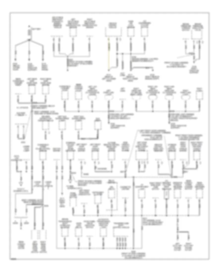 Ground Distribution Wiring Diagram 1 of 2 for GMC Jimmy 1997