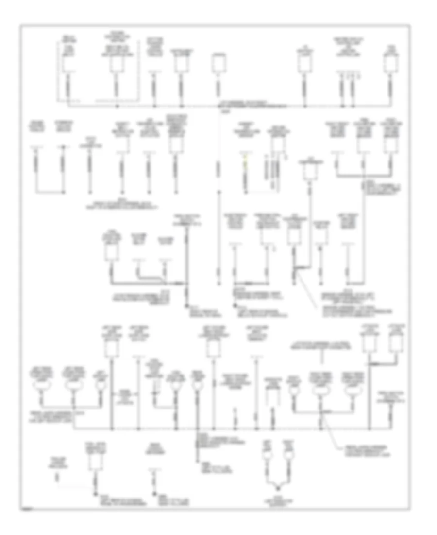 Ground Distribution Wiring Diagram 2 of 2 for GMC Jimmy 1997