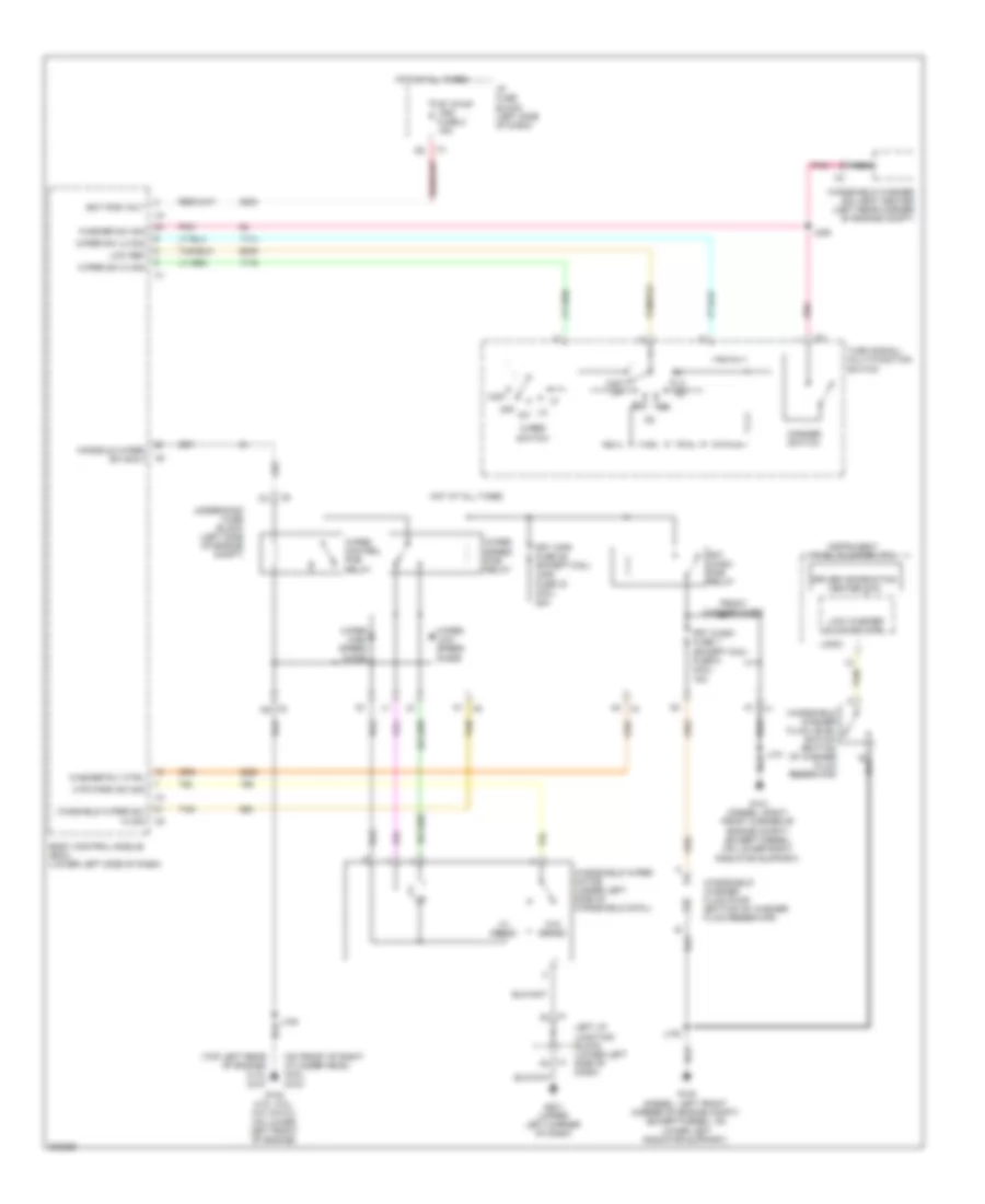 Wiper Washer Wiring Diagram for GMC Sierra HD 2009 3500