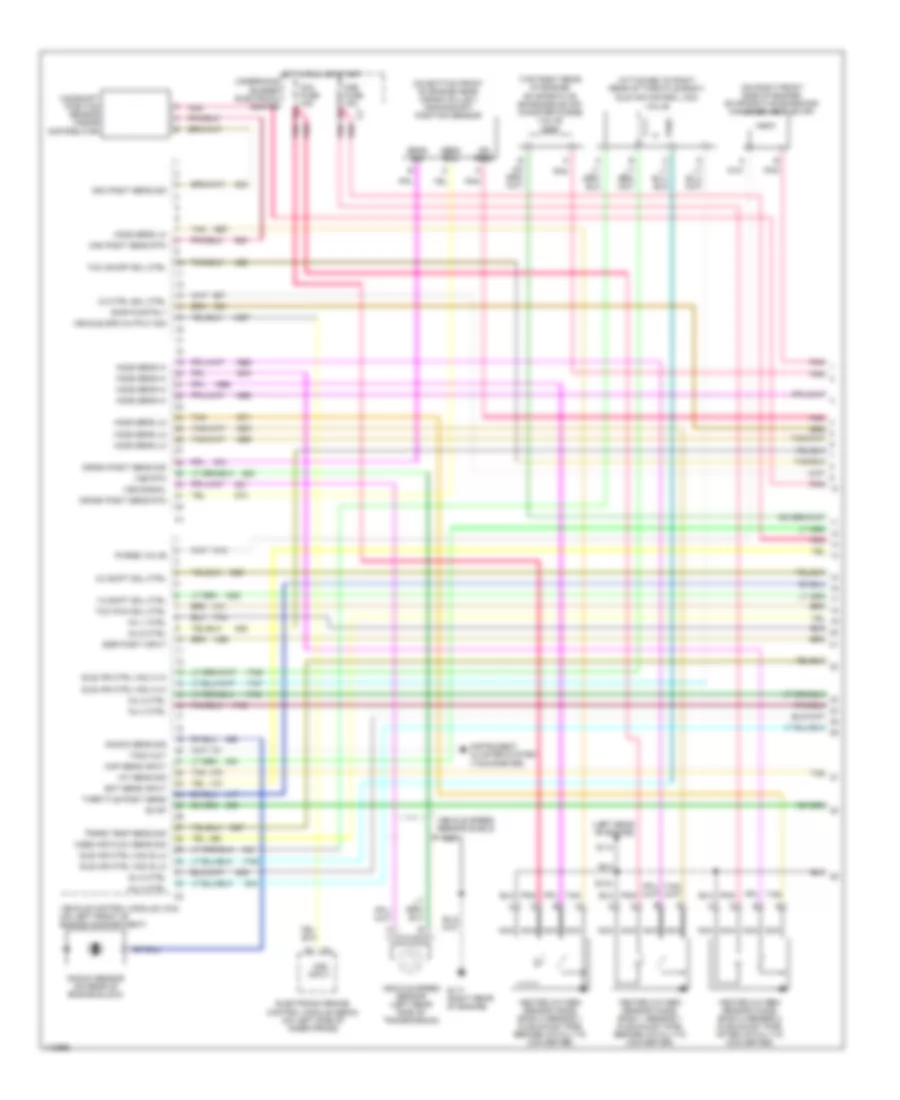 4 3L VIN W Engine Performance Wiring Diagrams 1 of 4 for GMC Sierra 1999 1500