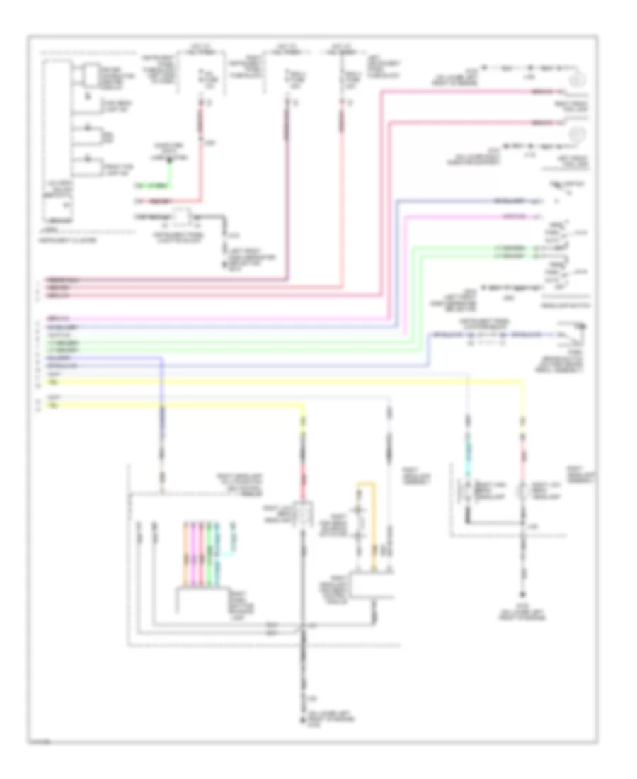 Headlights Wiring Diagram (2 of 2) for GMC Sierra 1500 2014