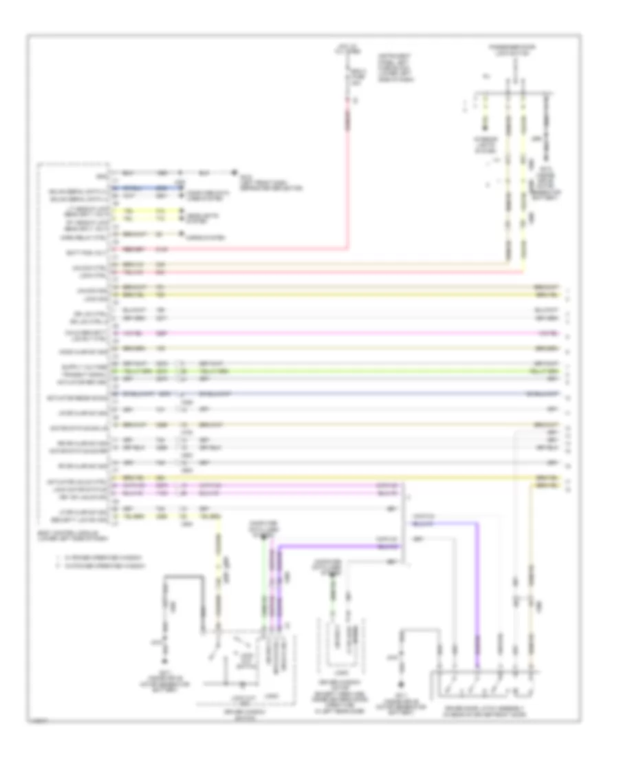 Power Door Locks Wiring Diagram 1 of 3 for GMC Sierra 2014 1500
