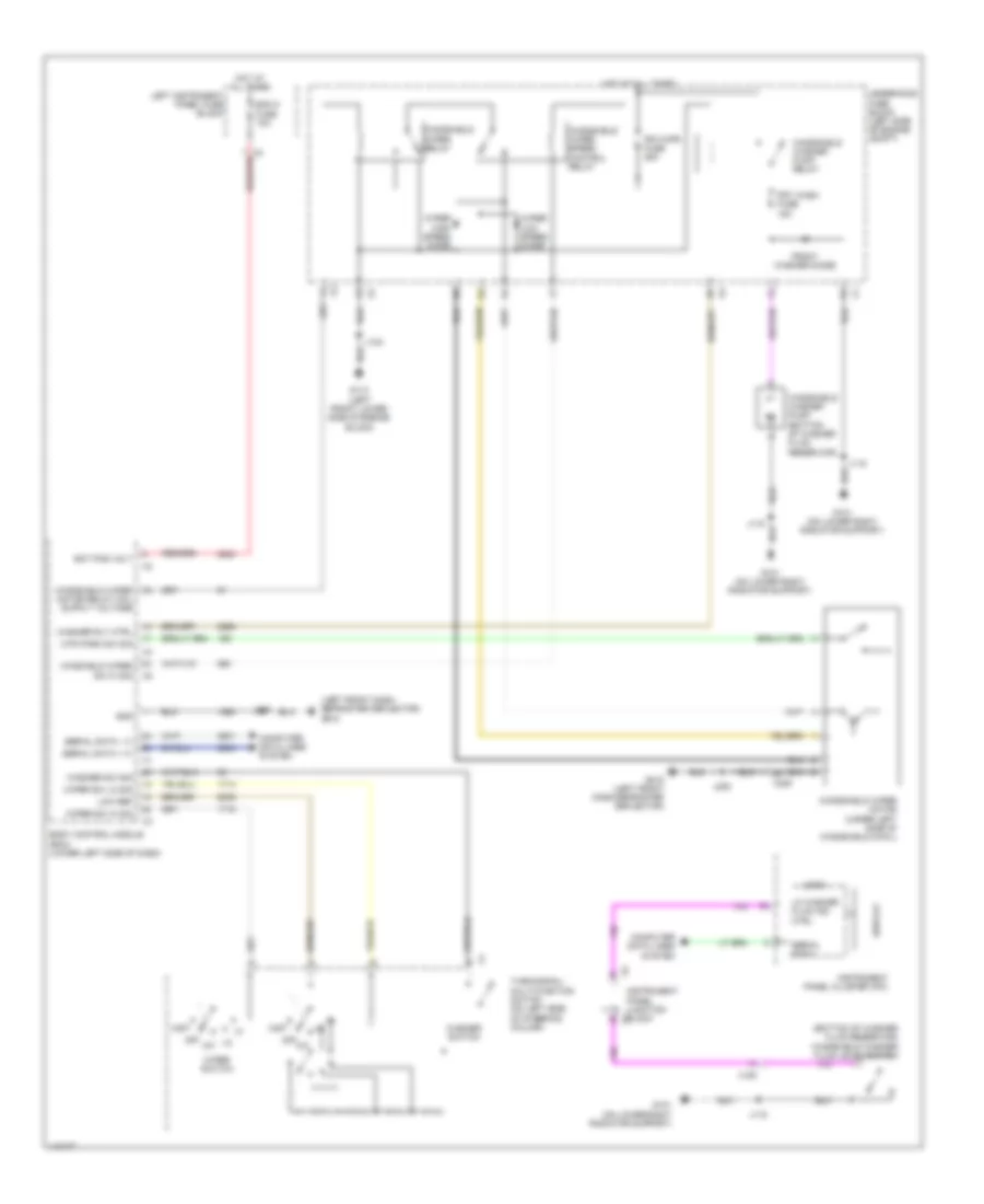 Wiper Washer Wiring Diagram for GMC Sierra 2014 1500
