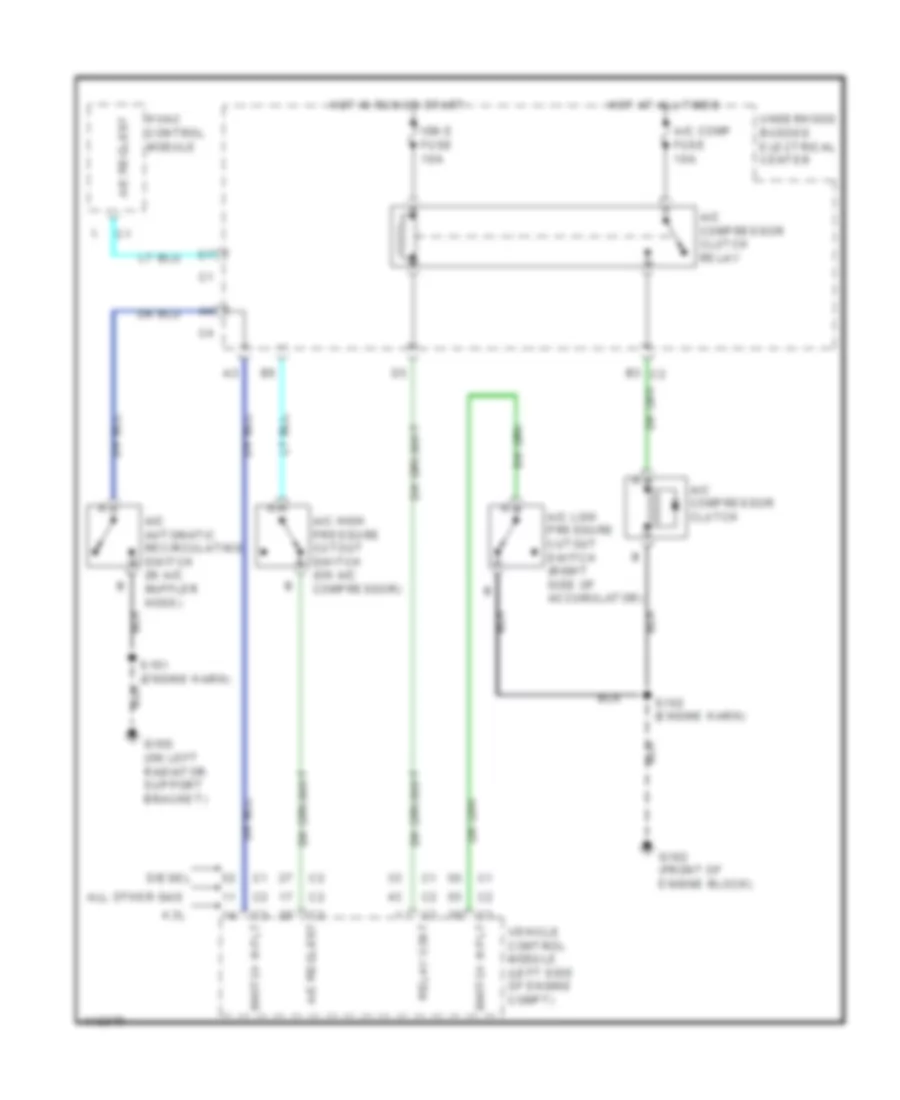 4 3L VIN W Compressor Wiring Diagram for GMC Sierra 1999 2500