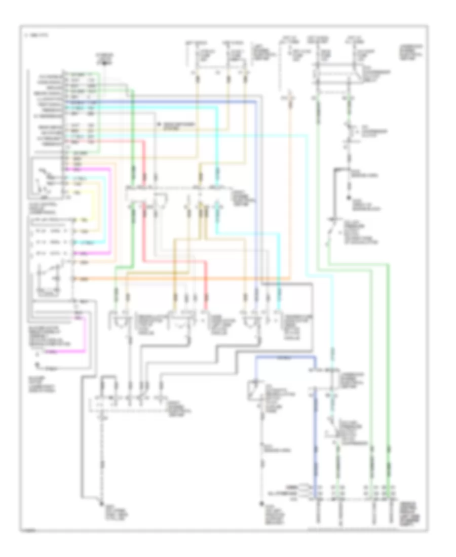 4 3L VIN W Manual A C Wiring Diagram Up Level for GMC Sierra 1999 2500