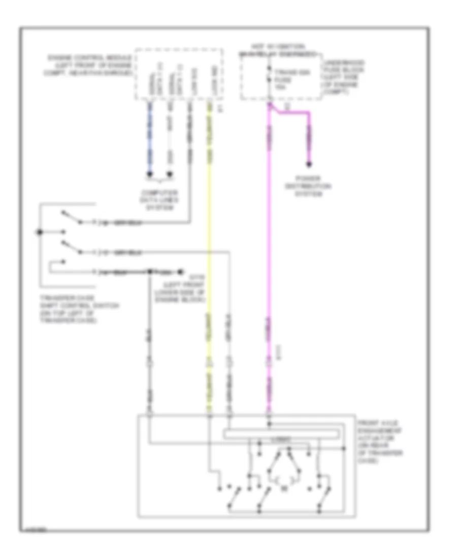Transfer Case Wiring Diagram 2 Speed Manual for GMC Sierra Denali 2014 1500