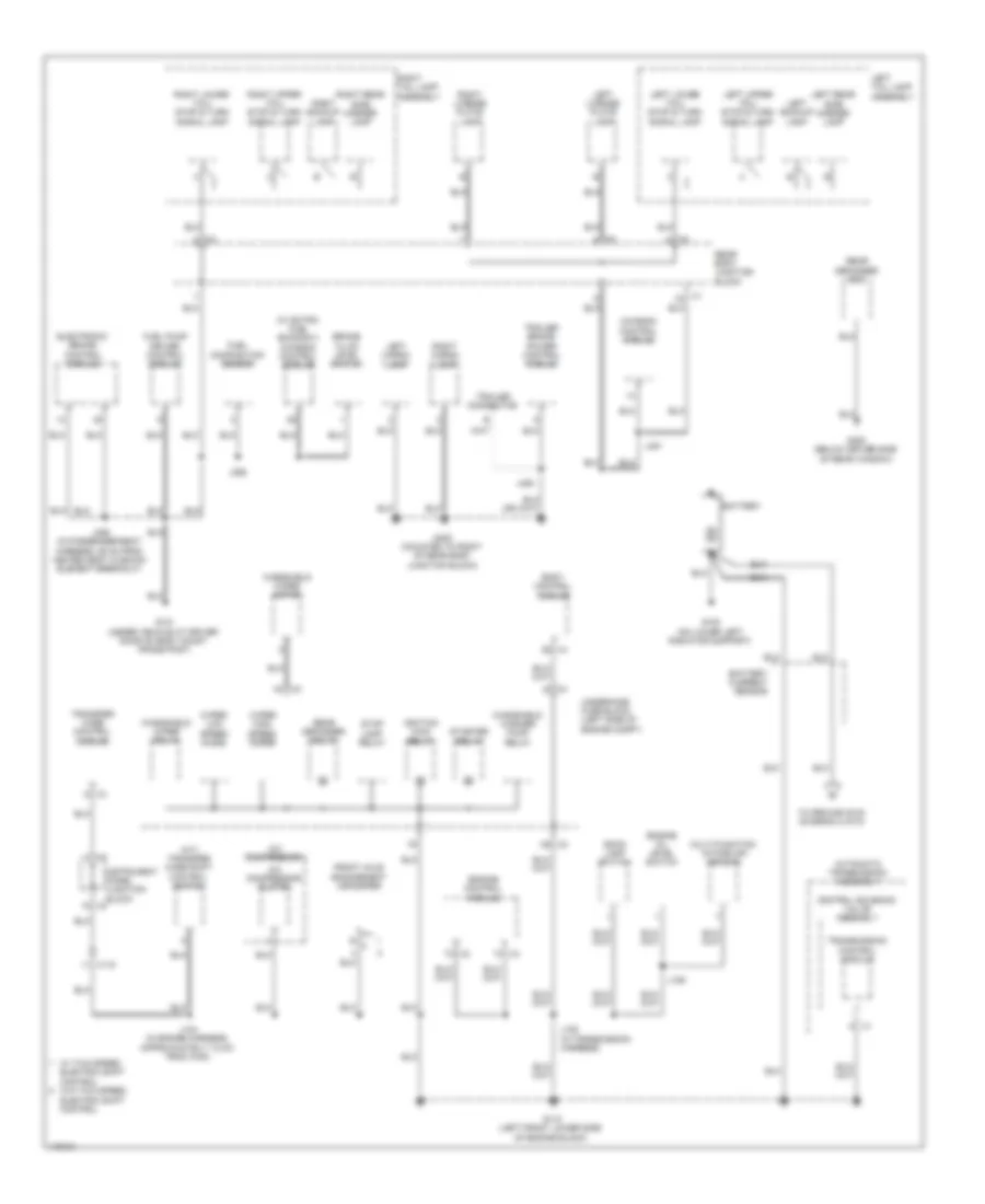 Ground Distribution Wiring Diagram 5 of 5 for GMC Sierra SLE 2014 1500