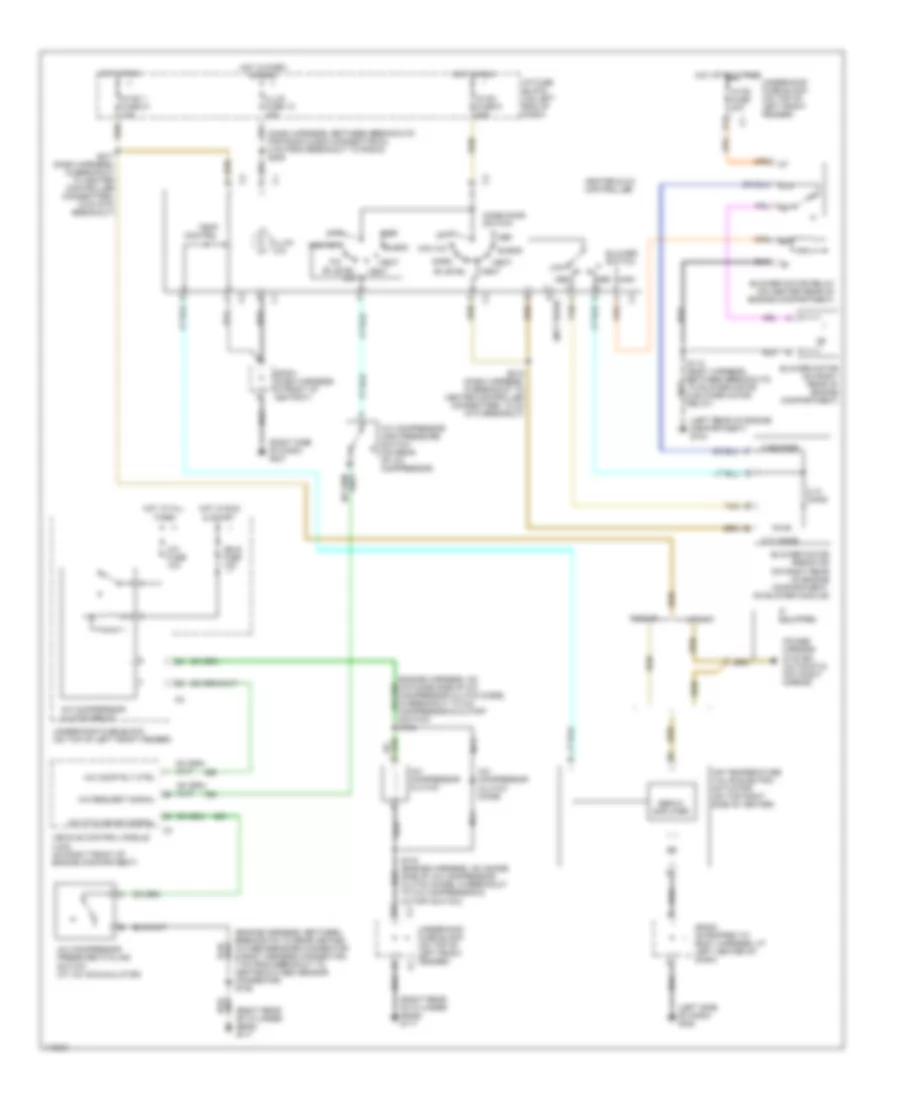 4 3L VIN W Manual A C Wiring Diagram for GMC Sonoma 1999