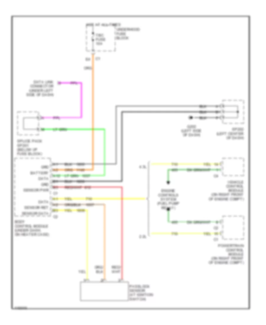 Pass Key Wiring Diagram for GMC Sonoma 1999