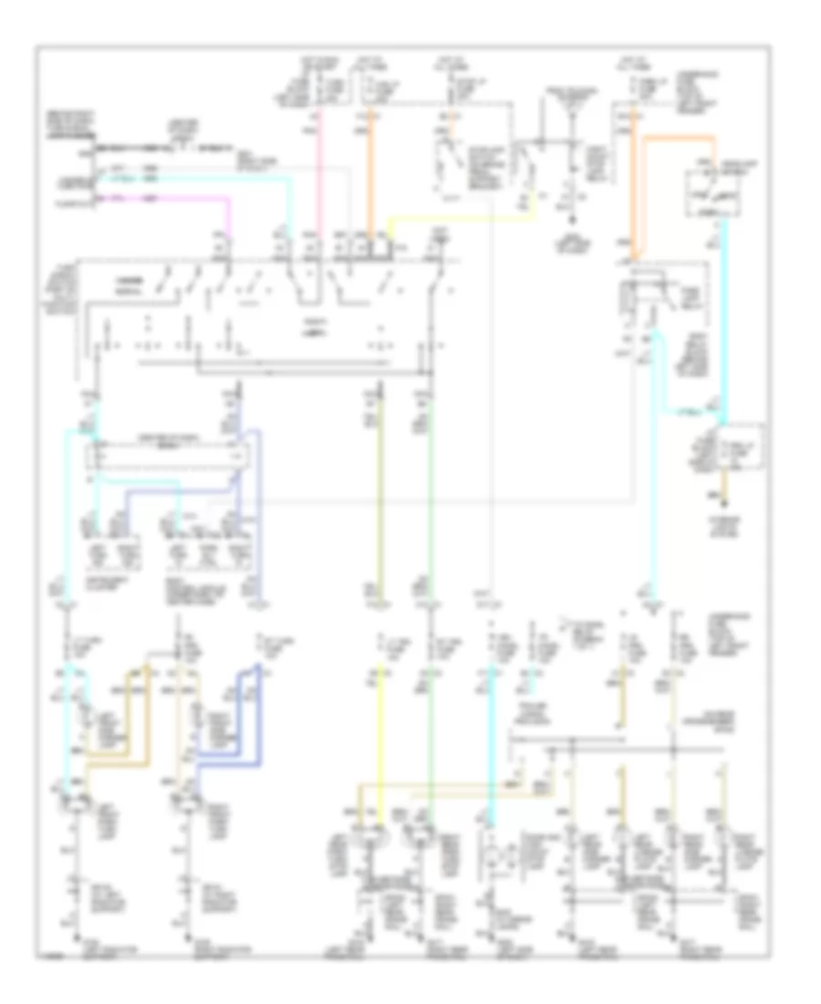 Exterior Lamps Wiring Diagram for GMC Sonoma 1999