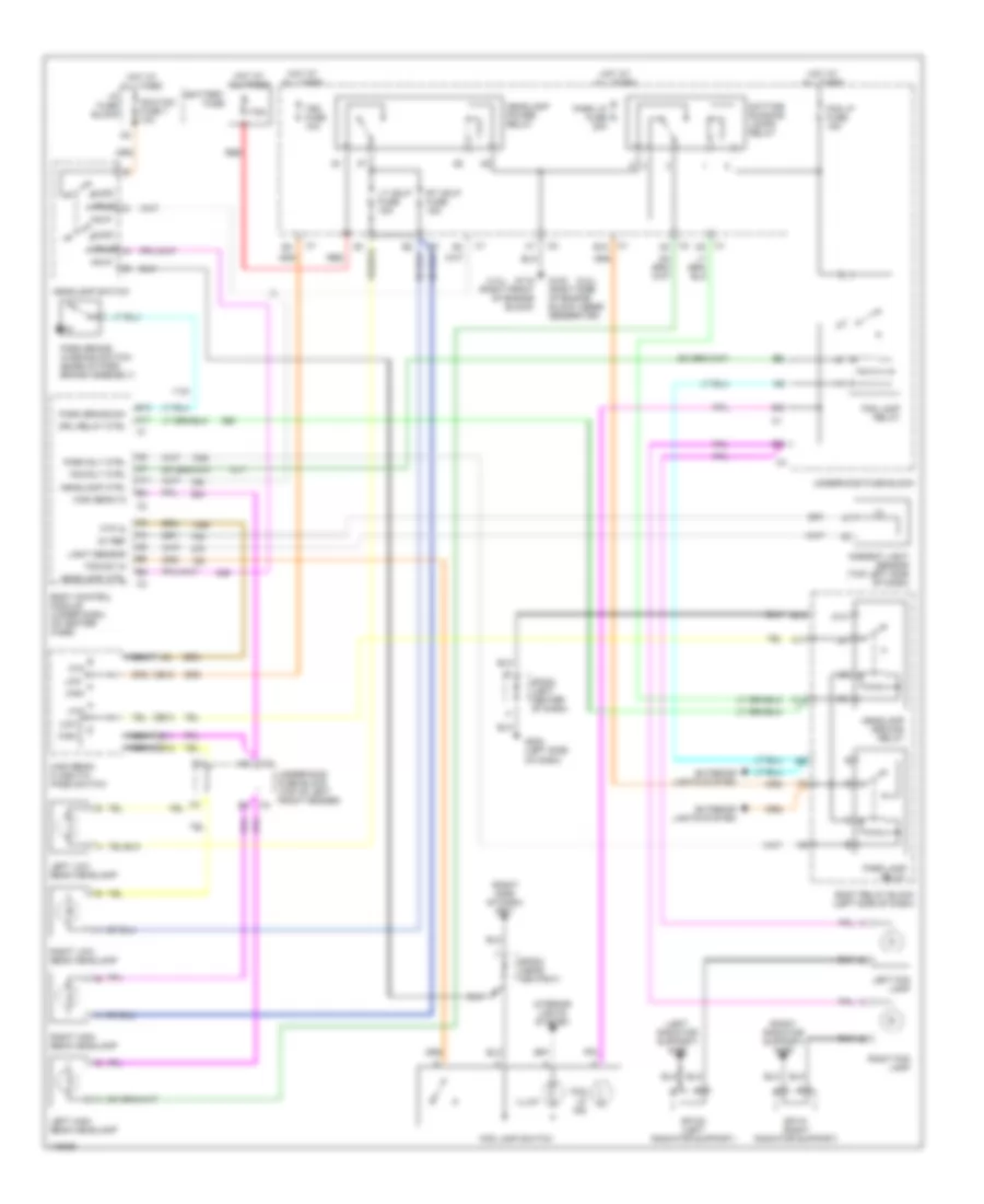 Headlight Wiring Diagram for GMC Sonoma 1999