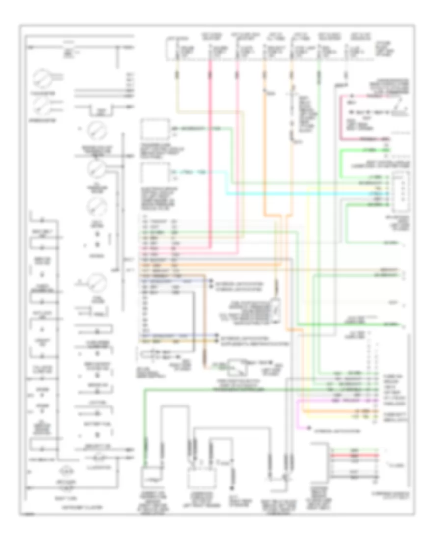 Instrument Cluster Wiring Diagram 1 of 2 for GMC Sonoma 1999
