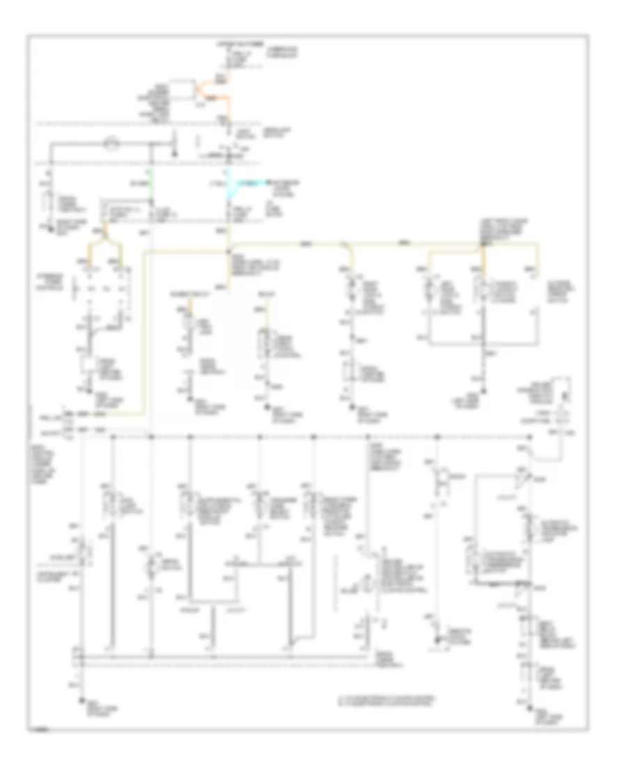 Instrument Illumination Wiring Diagram for GMC Sonoma 1999