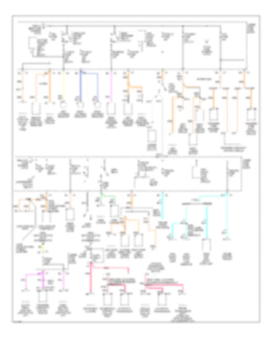 Power Distribution Wiring Diagram (4 of 5) for GMC Sonoma 1999