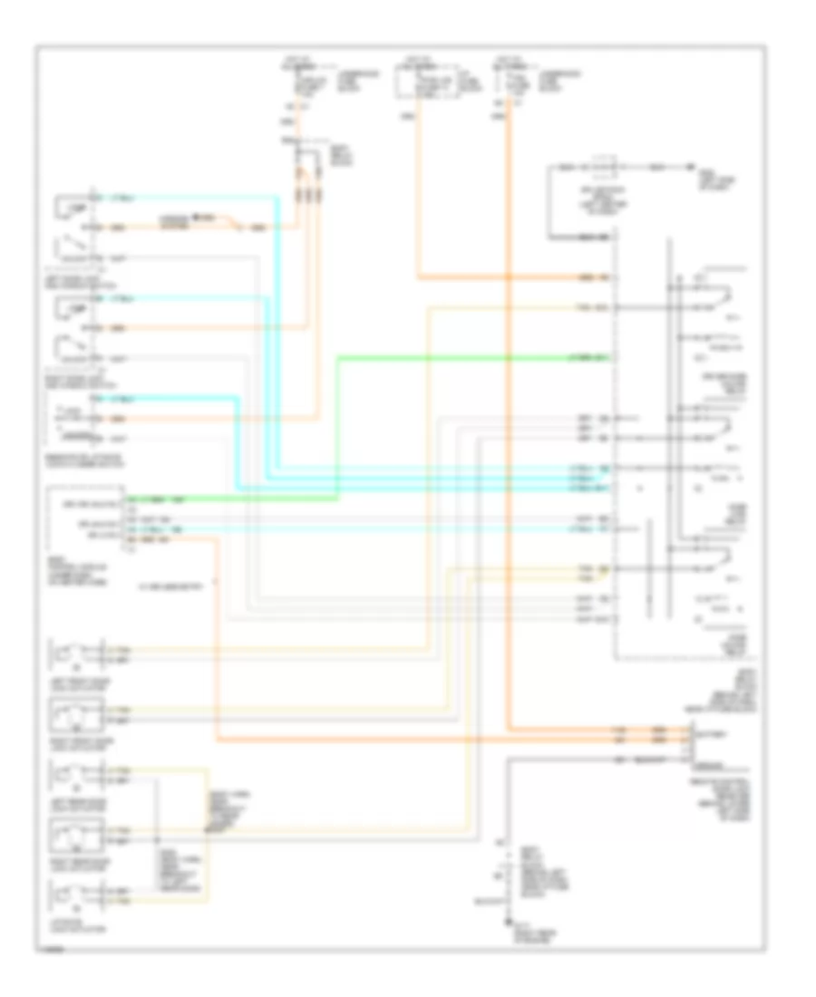 Power Door Lock Wiring Diagram for GMC Sonoma 1999