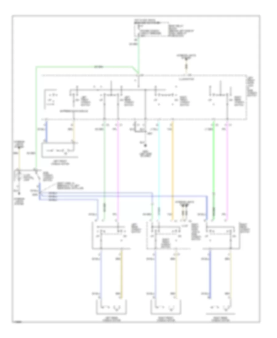 Power Window Wiring Diagram 4 Door for GMC Sonoma 1999