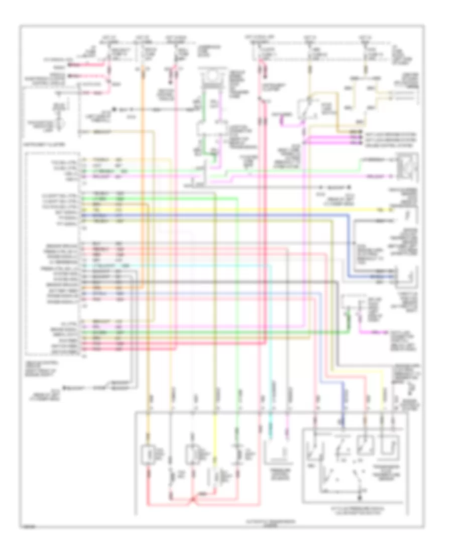 4 3L VIN W A T Wiring Diagram 4L60 E for GMC Sonoma 1999