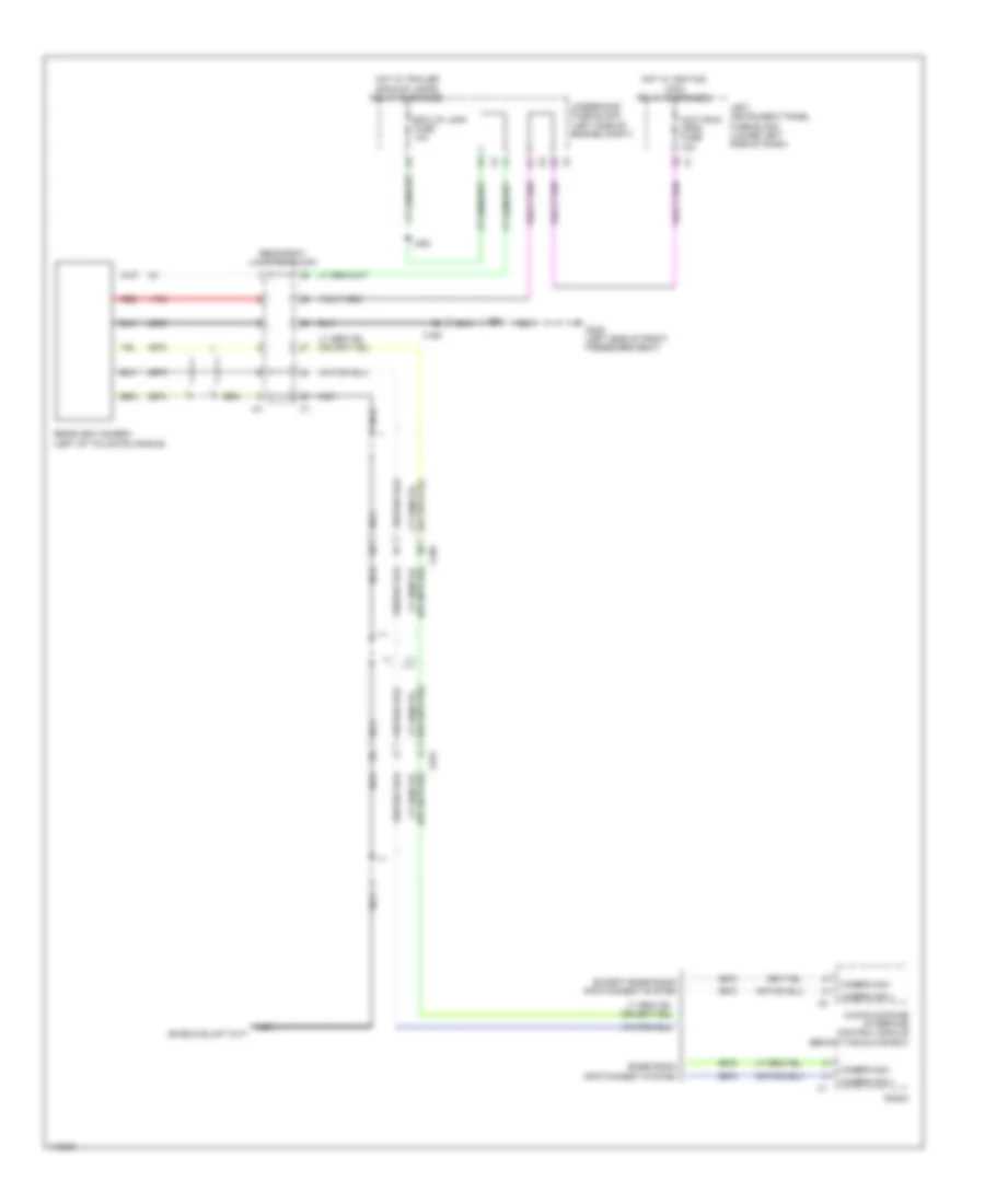 Rear View Camera Wiring Diagram for GMC Sierra 1500 SLT 2014