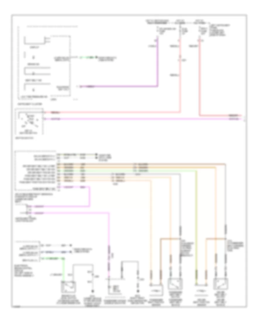 Warning Systems Wiring Diagram 1 of 2 for GMC Sierra SLT 2014 1500