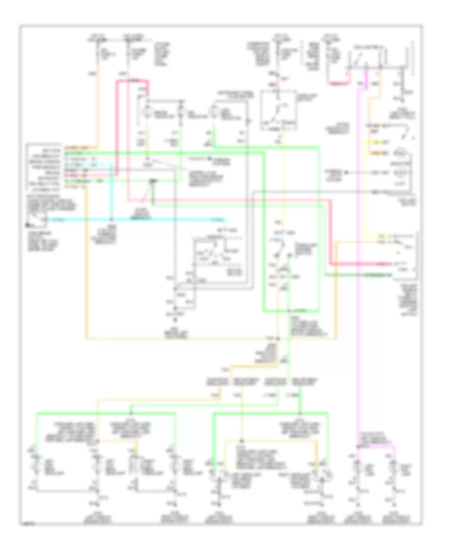 Headlight Wiring Diagram for GMC Savana G2002 1500