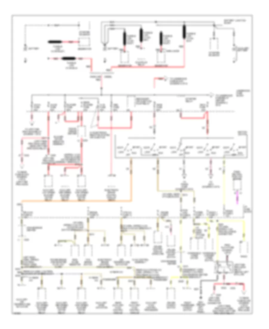 Power Distribution Wiring Diagram 1 of 5 for GMC Savana G2002 1500