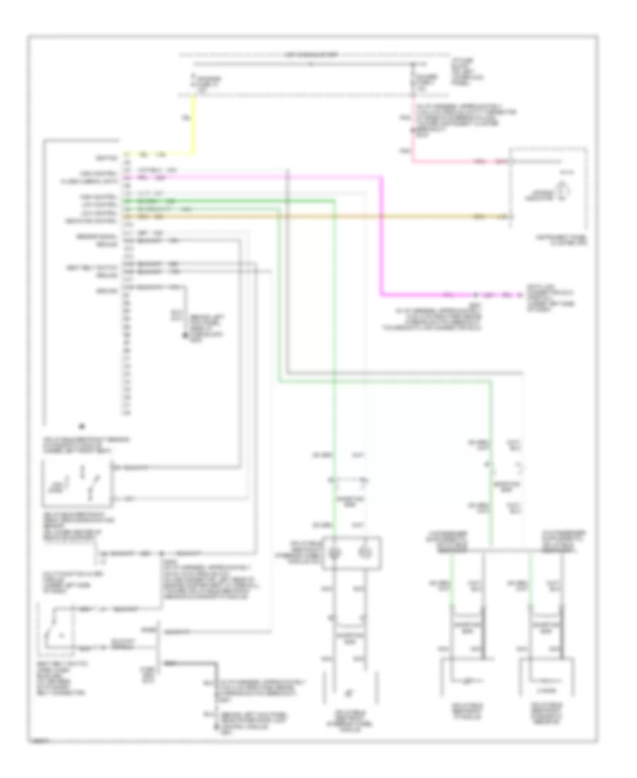 Supplemental Restraint Wiring Diagram for GMC Savana G2002 1500