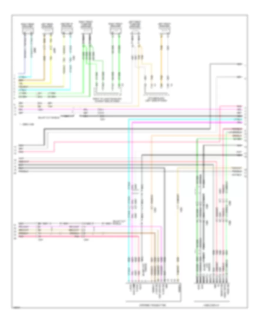Navigation Wiring Diagram, with UYS, Y91  UQA (4 of 5) for GMC Sierra 2500 HD SLE 2014