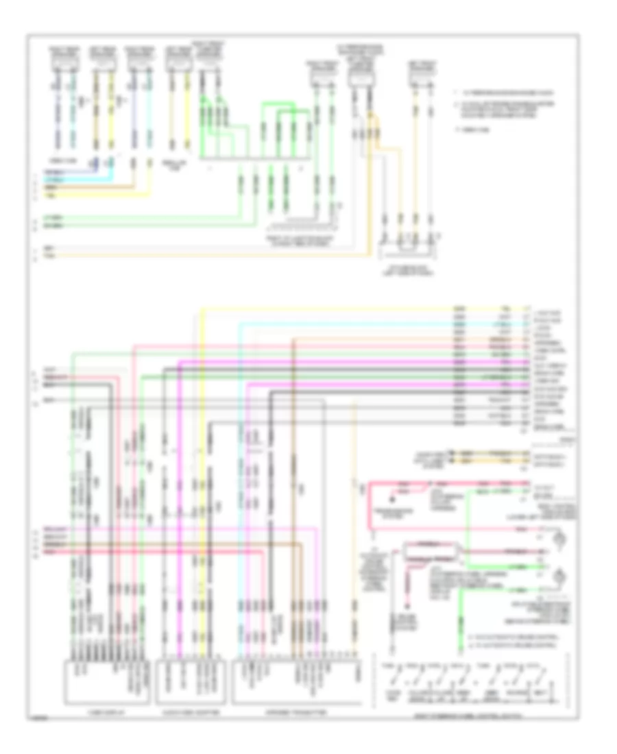 Navigation Wiring Diagram, with Y91, without UYS  UQA (3 of 3) for GMC Sierra 2500 HD SLE 2014