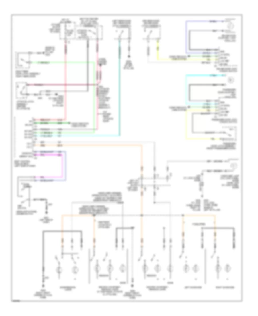Courtesy Lamps Wiring Diagram for GMC Yukon XL C2009 1500