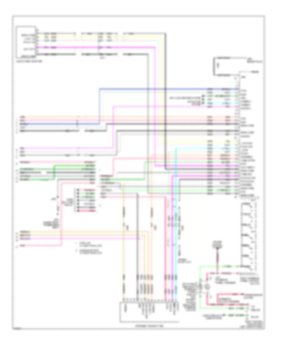 Radio Wiring Diagram, with UQS (4 of 4) for GMC Yukon XL K1500 2012