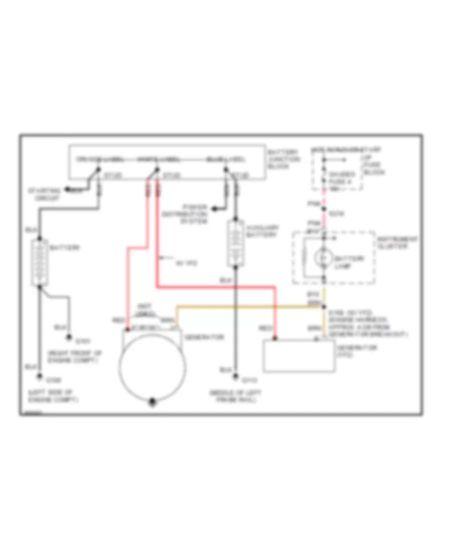 6 5L VIN F Charging Wiring Diagram for GMC Savana Camper Special G1997 3500