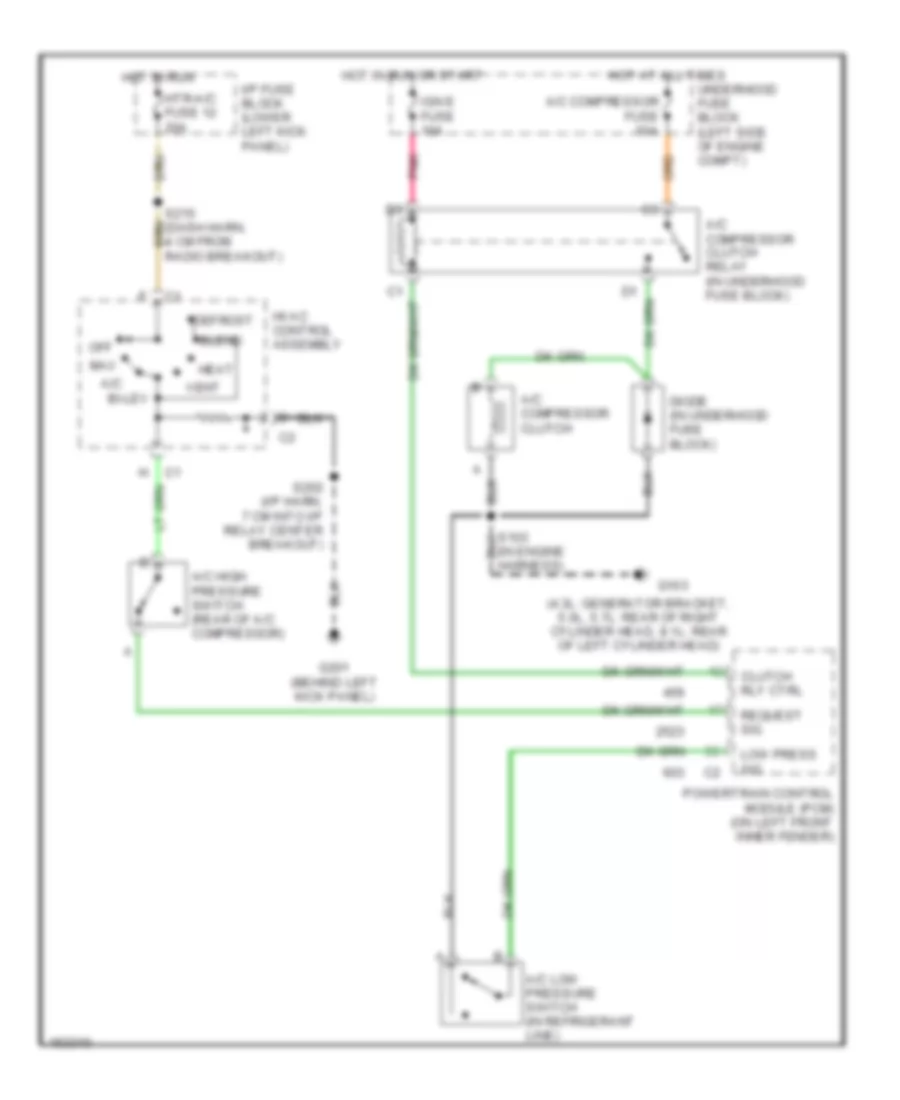 5 0L VIN M Compressor Wiring Diagram for GMC Savana G2002 3500