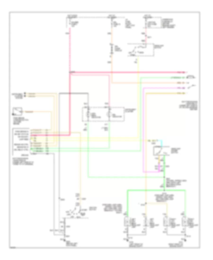 Headlight Wiring Diagram with Composite Headlamps for GMC Savana G1997 1500
