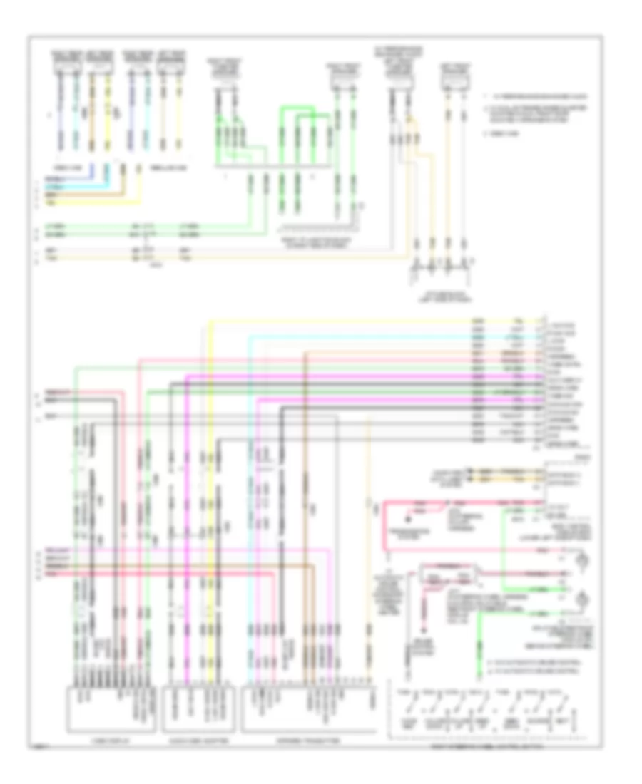 Radio Wiring Diagram, without UYS, Y91  UQA (3 of 3) for GMC Sierra 2500 HD WT 2014