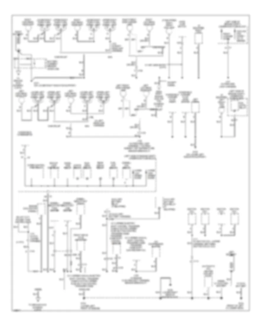 Ground Distribution Wiring Diagram 1 of 6 for GMC Sierra HD WT 2014 2500